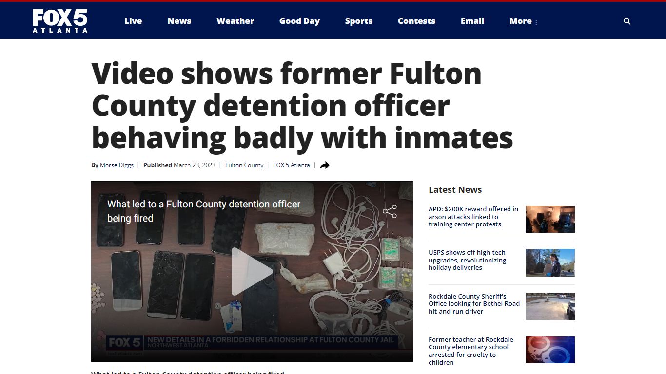 Video shows former Fulton County detention officer behaving badly with ...