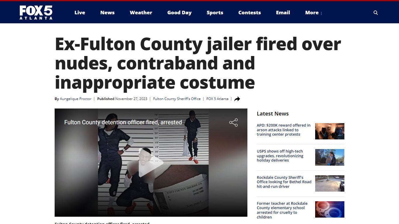 Ex-Fulton County jailer fired over nudes, contraband and inappropriate ...